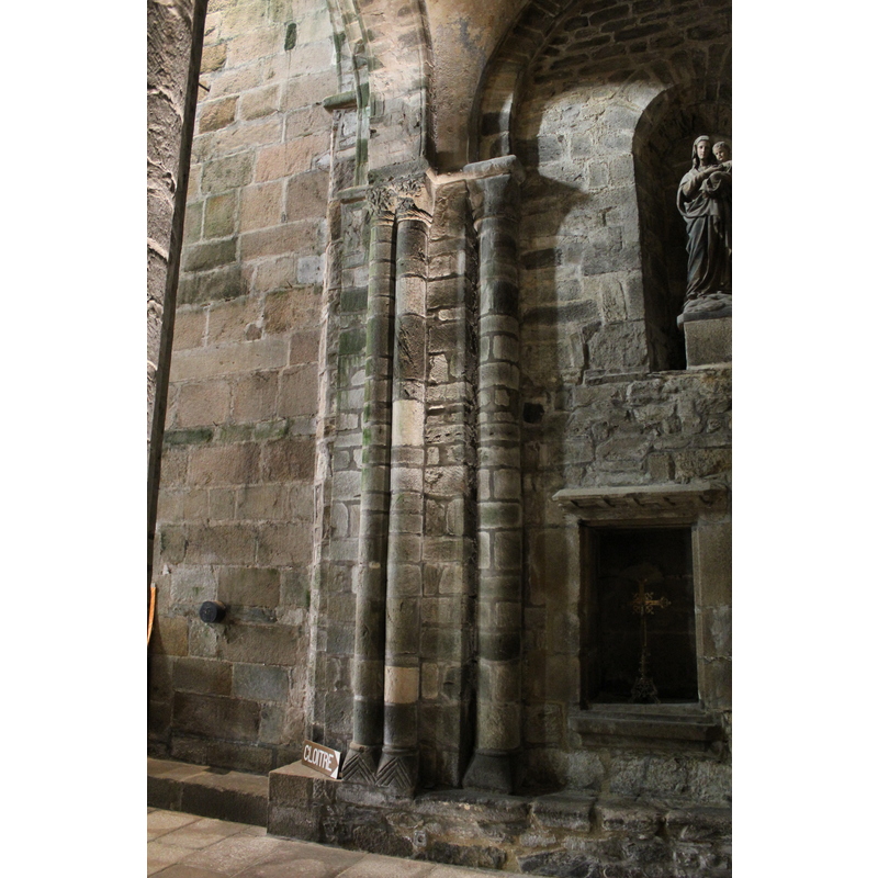 in the area by the exit to the cloister