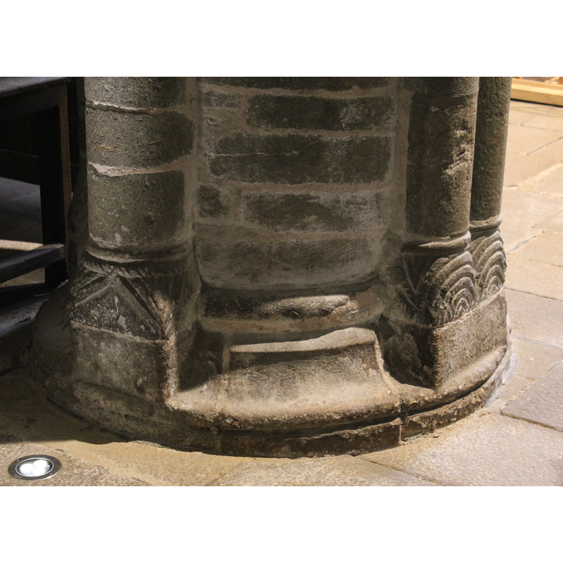 in the area by the exit to the cloister