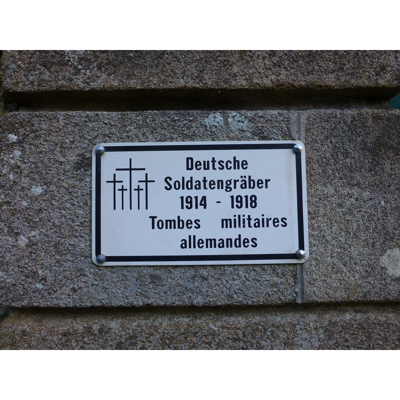 the military cemetery adjacent to the cathedral; tombs of French and German soldiers killed in WWI