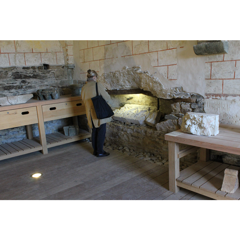 one of the rooms of the former abbey, now a lapidarium