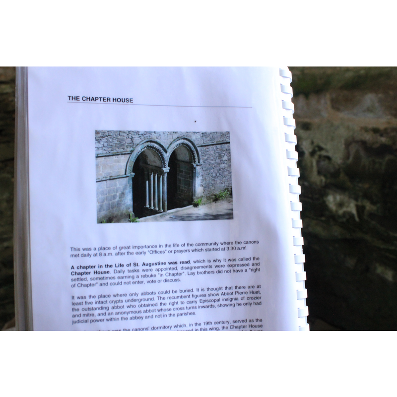 in the Abbey`s guide