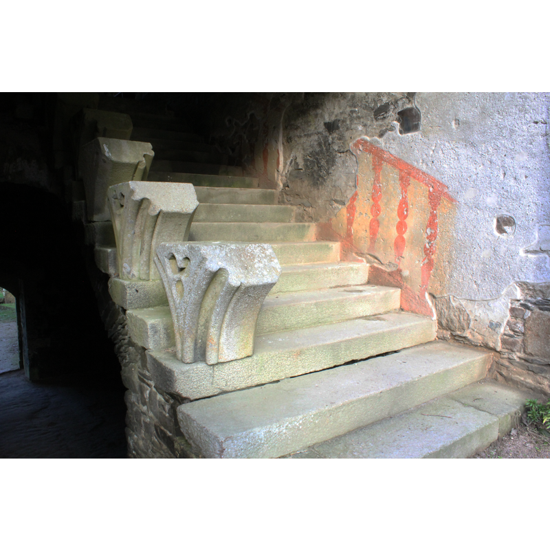stairs to the refectory and scriptorium