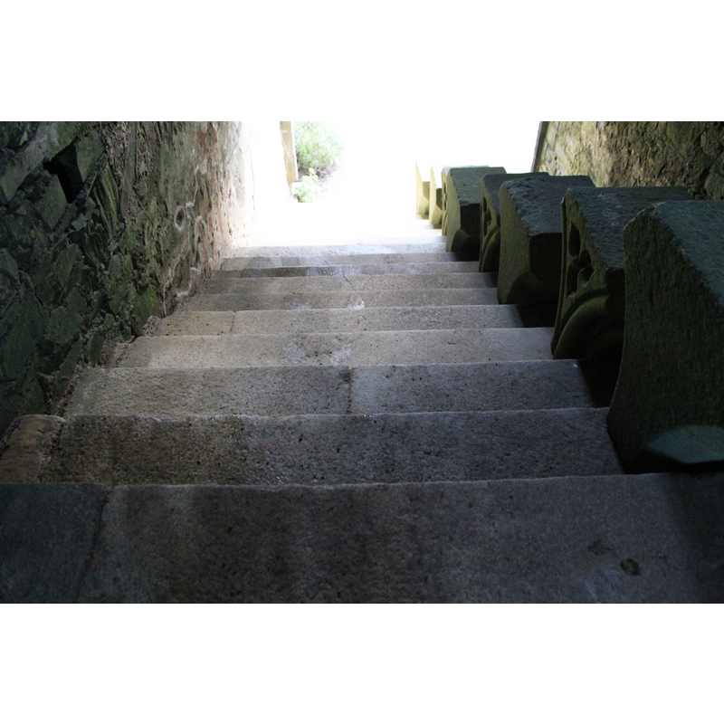 stairs to the refectory and scriptorium