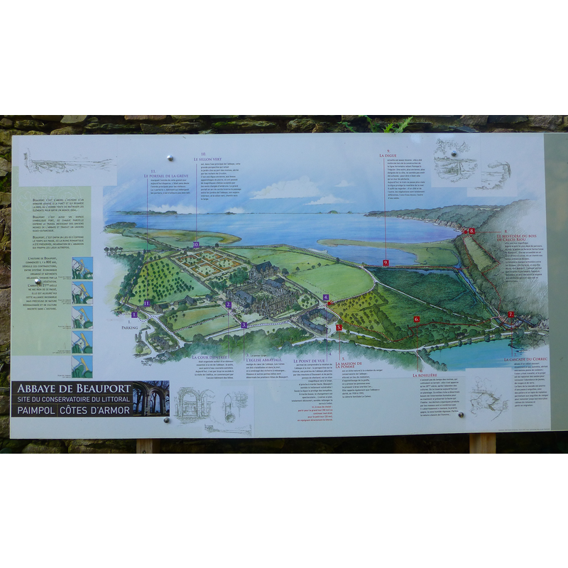 map of the abbey and its surroundings