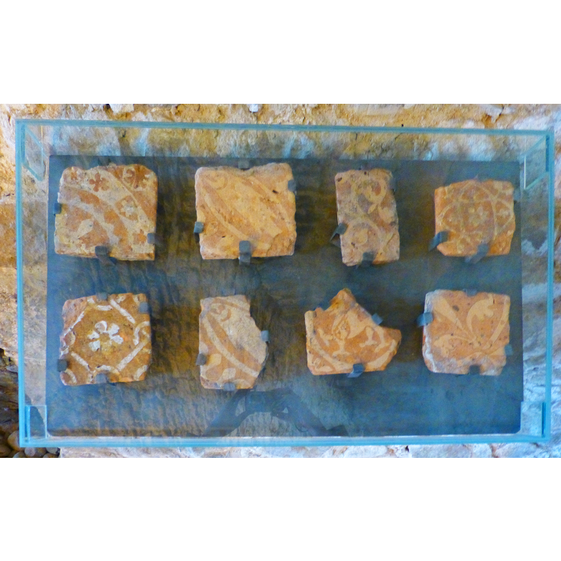 encaustic tiles from the abbey church; now in the abbey's museum