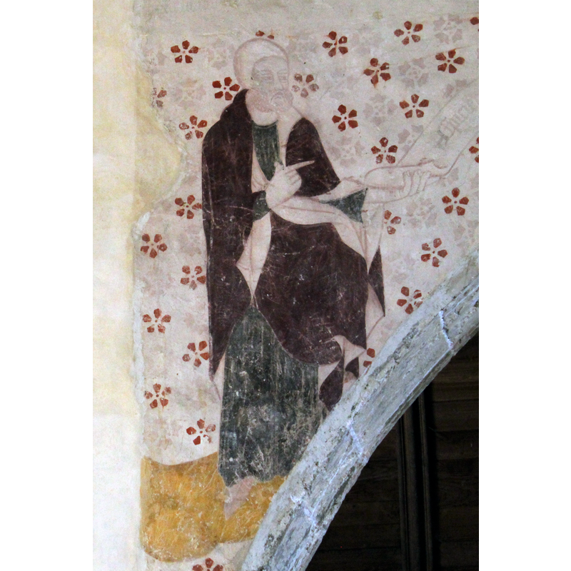 in the spandrels below the Danse macabre