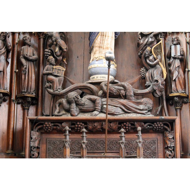 detail of the Tree of Jesse retable