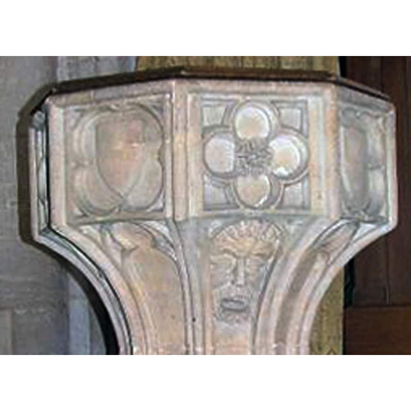 in one of the arches of the underbowl