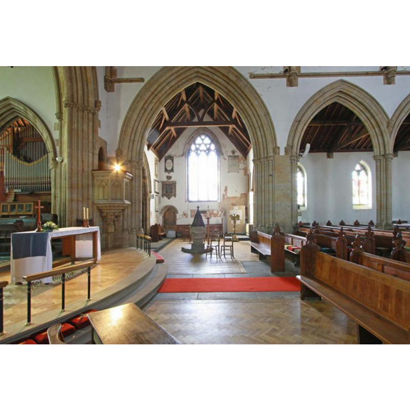 looking at the south transept across the centre aisle