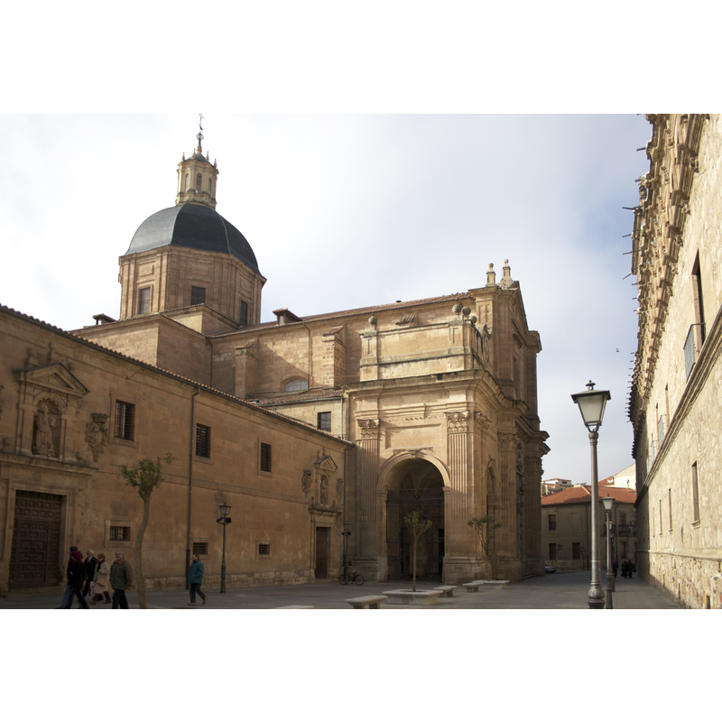 showing the northwest end church, at the back, and part of the convent, in the foreground