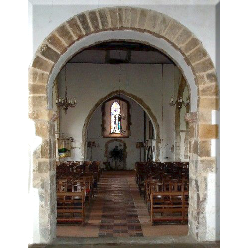 showing the east side of the chancel arch
