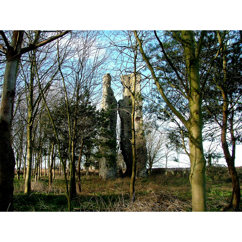 the ruins of the old church