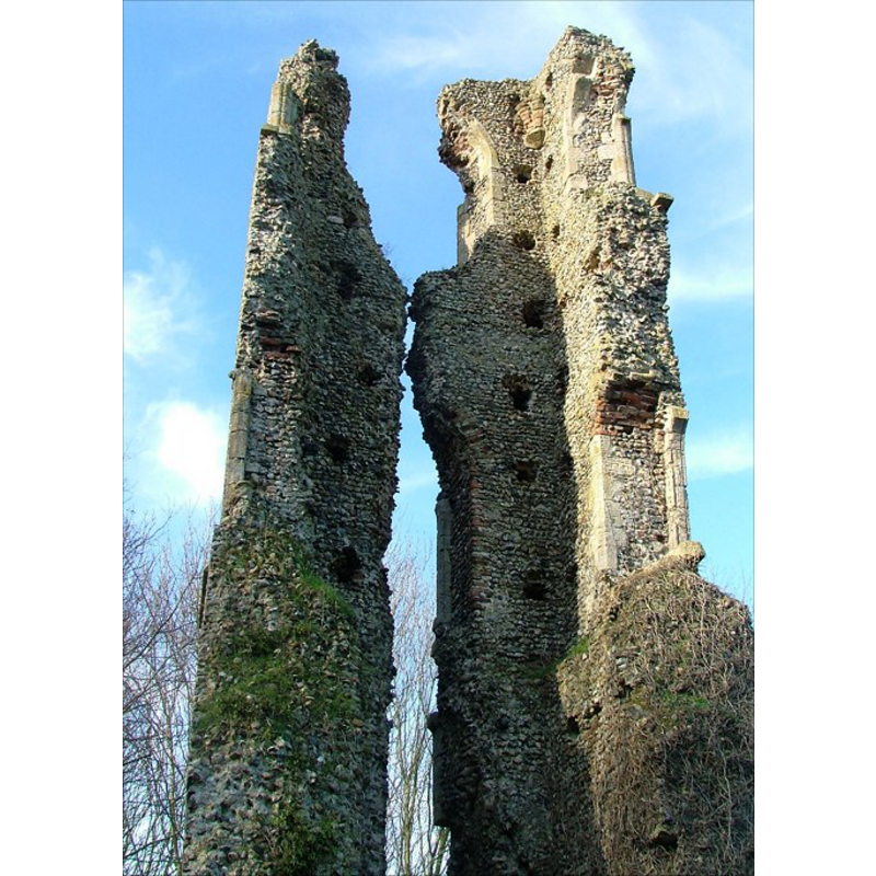 the ruins of the old church