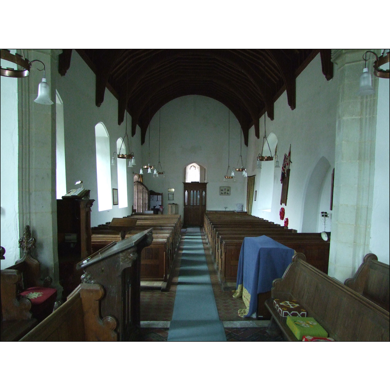 the top of the modern font is visible at the back (west), left (south) side