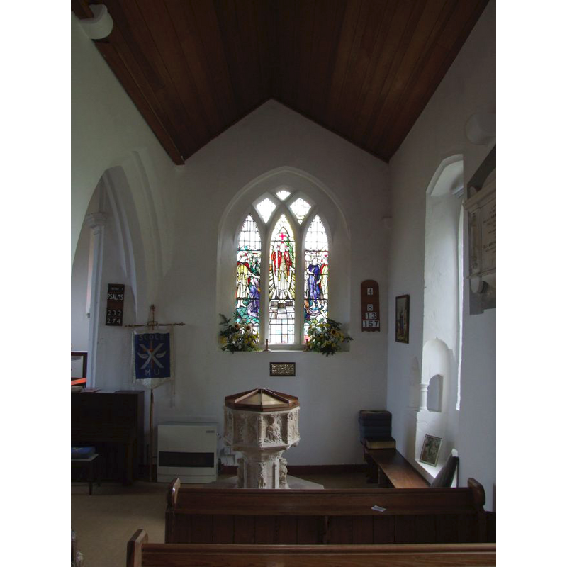 at the east end of the north aisle, obviously not its original position