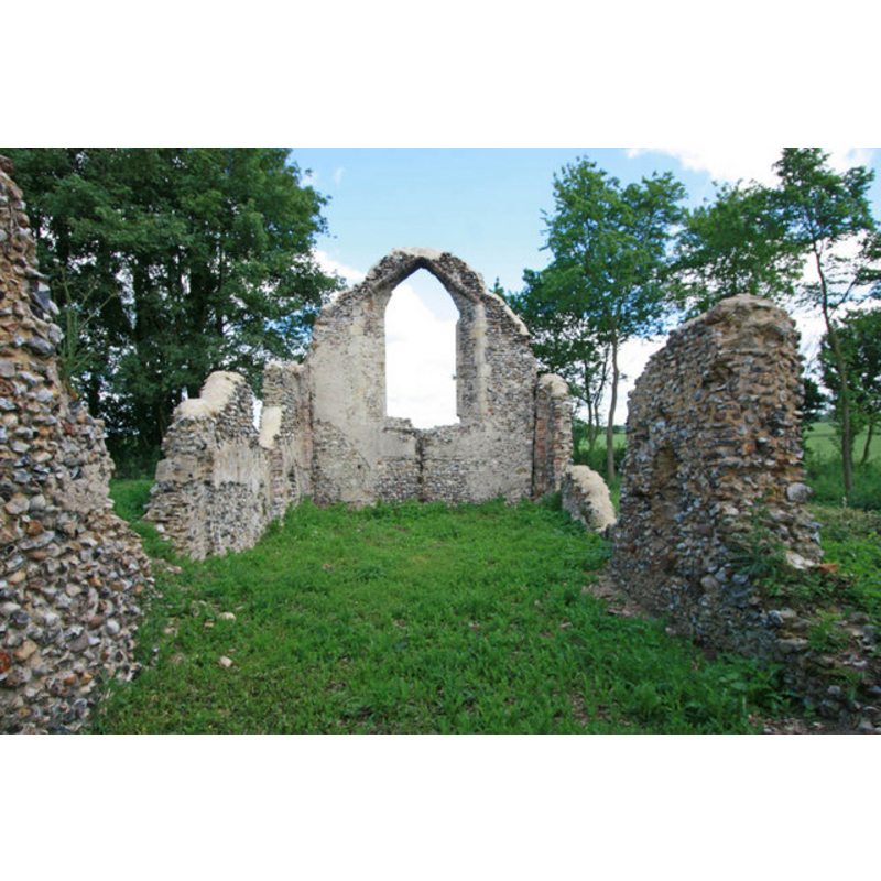 the remains of St. Martin's church