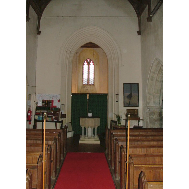 the font visible at the west end, centre aisle