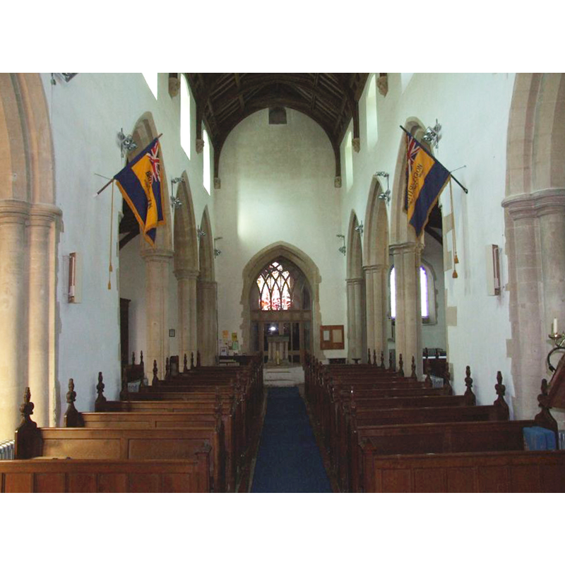 the font visible at the west end, centre aisle