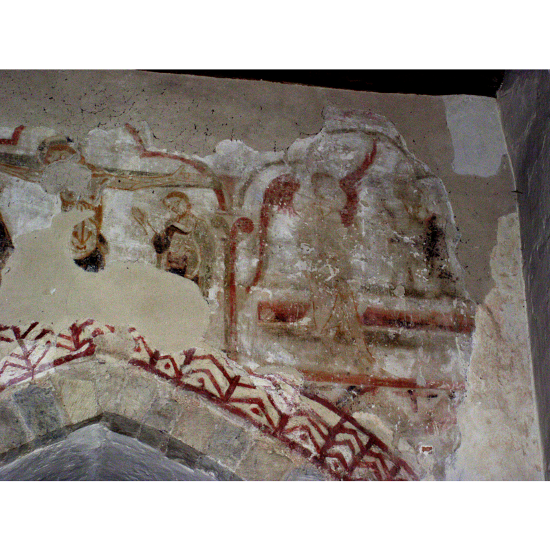 Passion cycle: Crucifixion -- angels at Christ's tomb