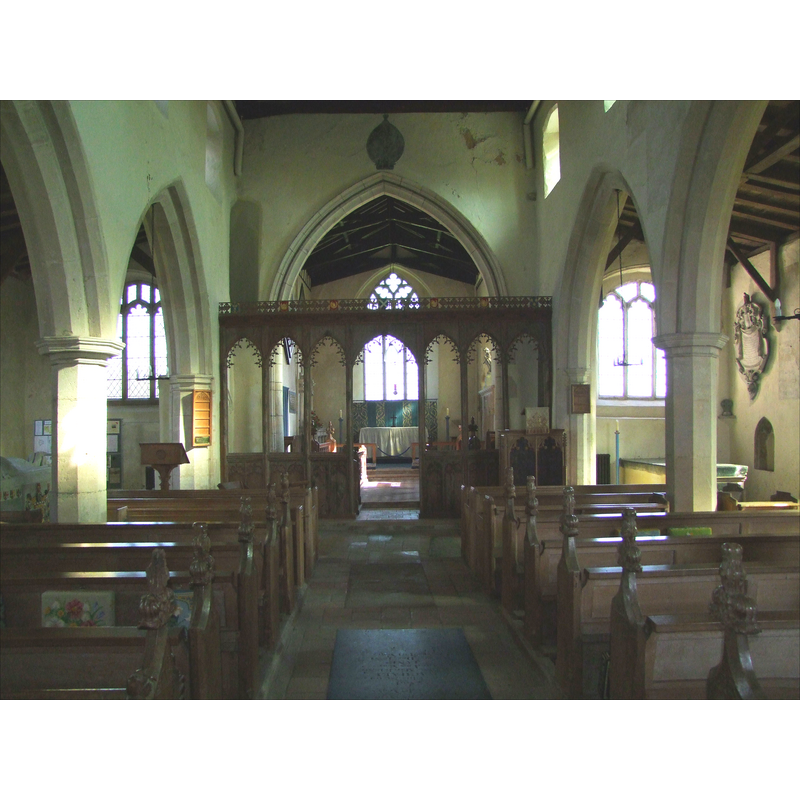 showing the medieval chancel screen