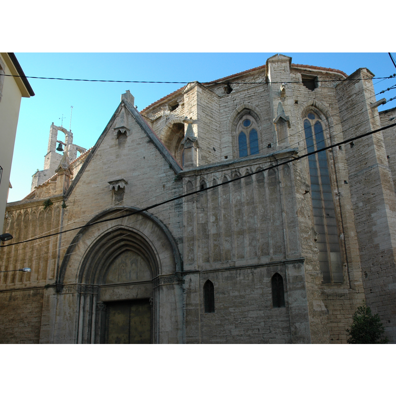 the Gothic facade
