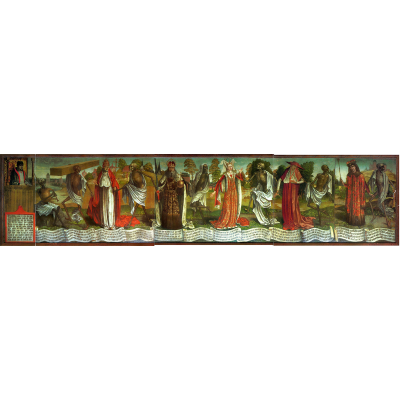 'Danse macabre' by  Lübeck master Bernt Notke (1435-1509)