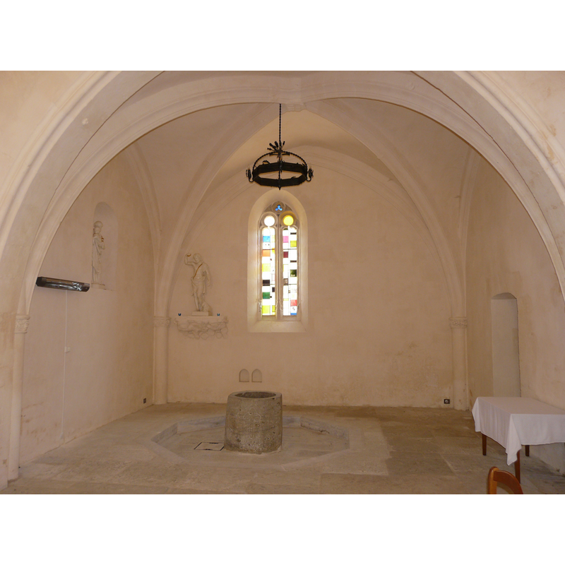 the old font in the south Gothic chapel [cf. FontNotes]