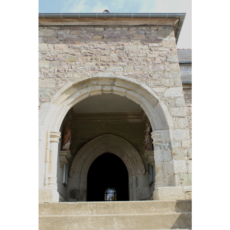 the actual portal, visible inside, is from the earlier 15th-century church here