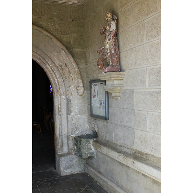 showing the 15th-century (?) stoup