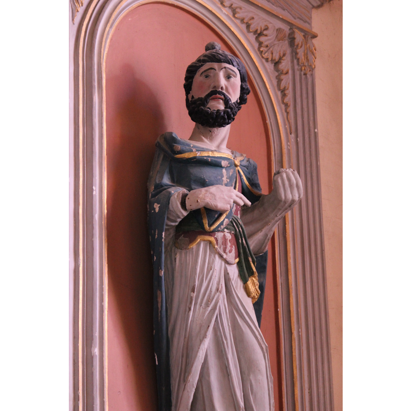 detail of the statue of St. Nicodemus