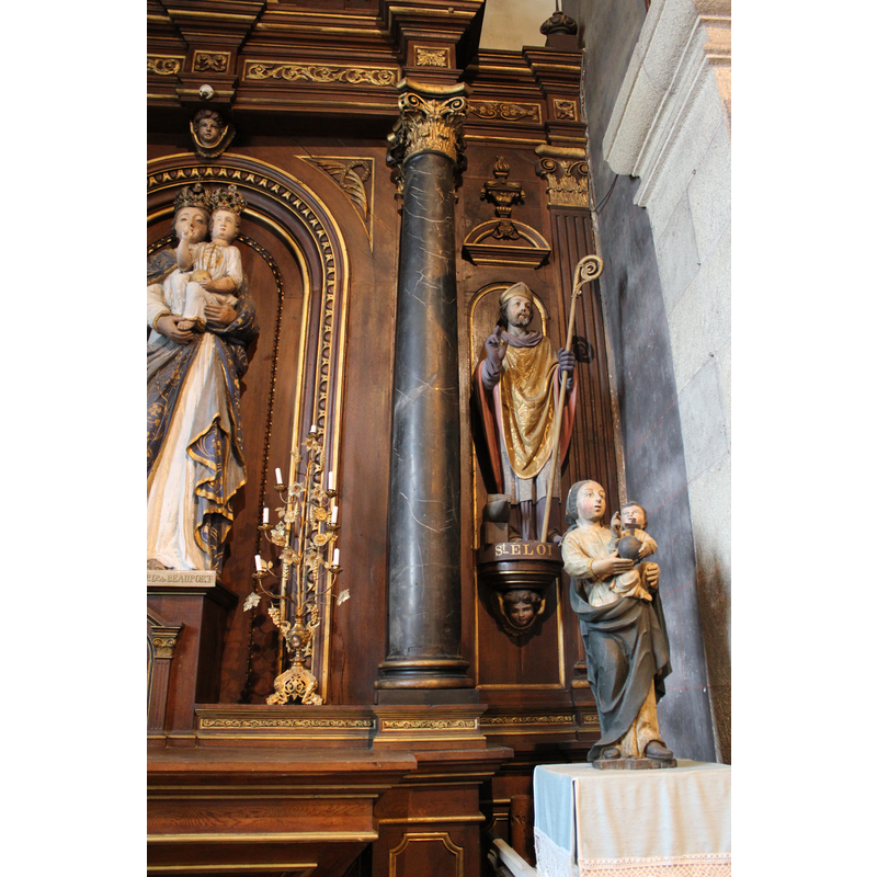 north aisle altar dedicated to Our Lady of Beauport