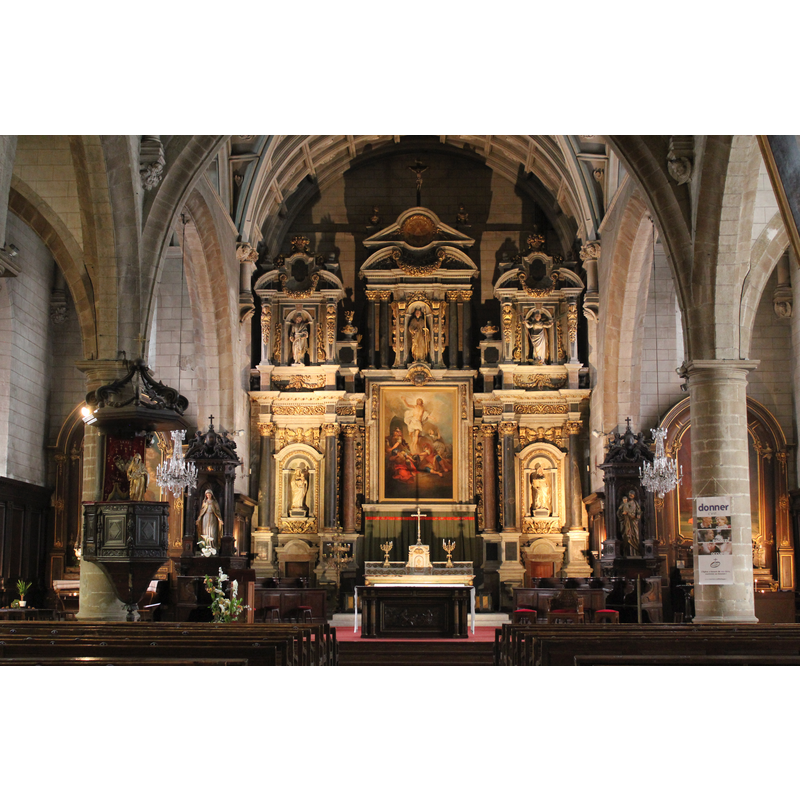 the 17th-century retable by Olivier Martinet