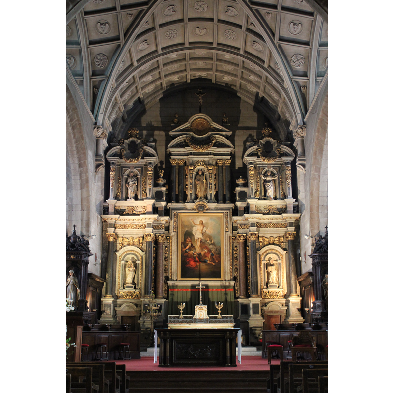 the 17th-century retable by Olivier Martinet