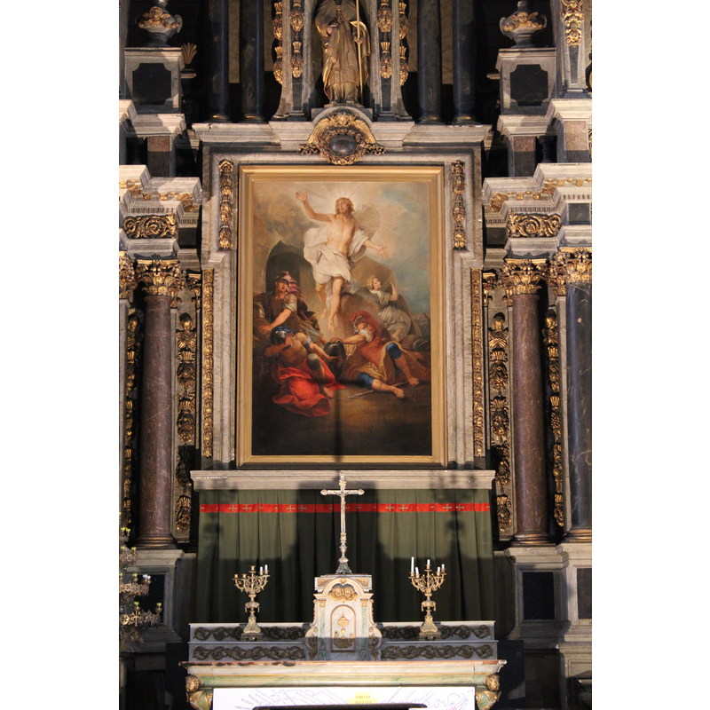 the 17th-century retable by Olivier Martinet
