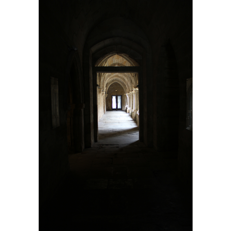 corridor to chapter house, cloister, etc.