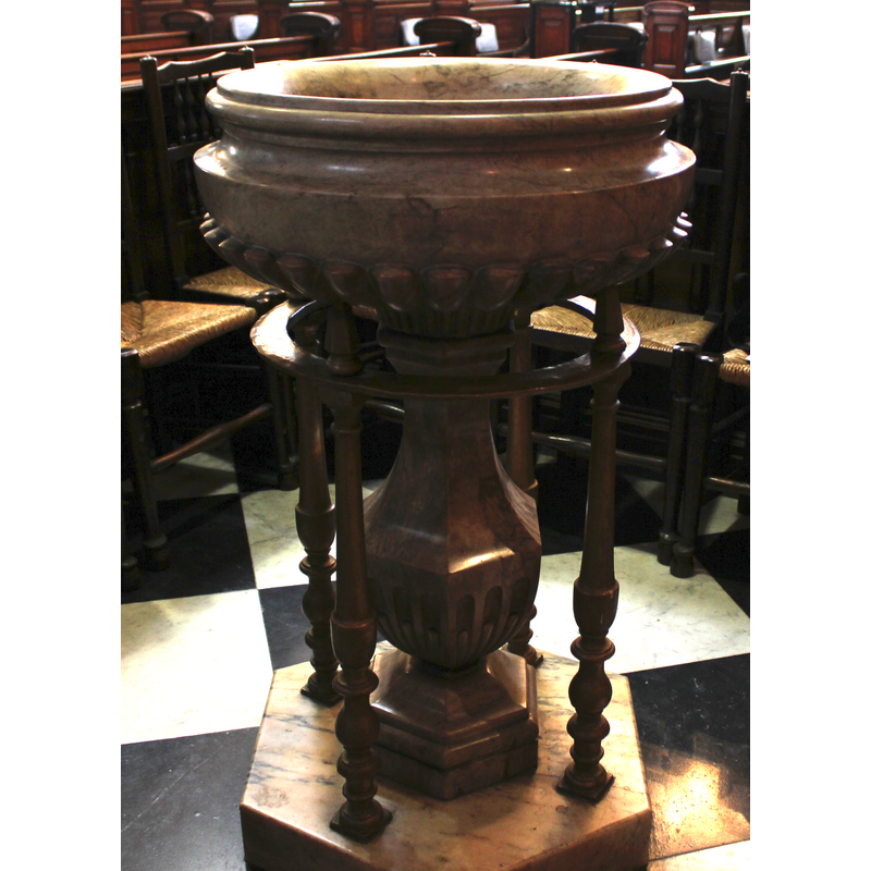 the modern font in which the poet John Keats was baptised