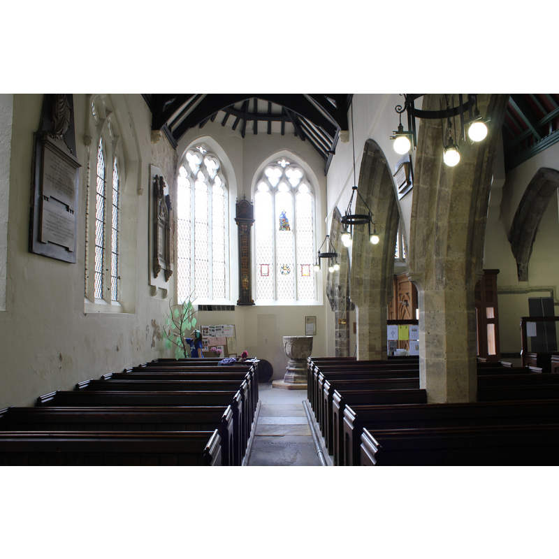 the font visible at the back (west), right (north) side