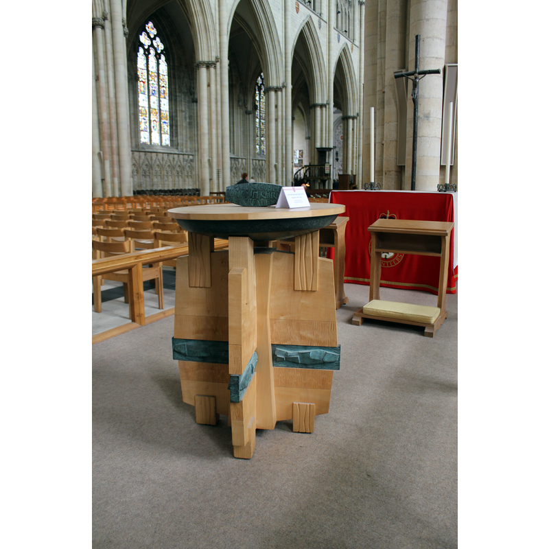 the latest baptismal font in the Minster