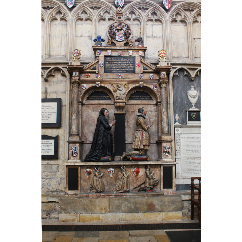 north aisle, towards the east end
