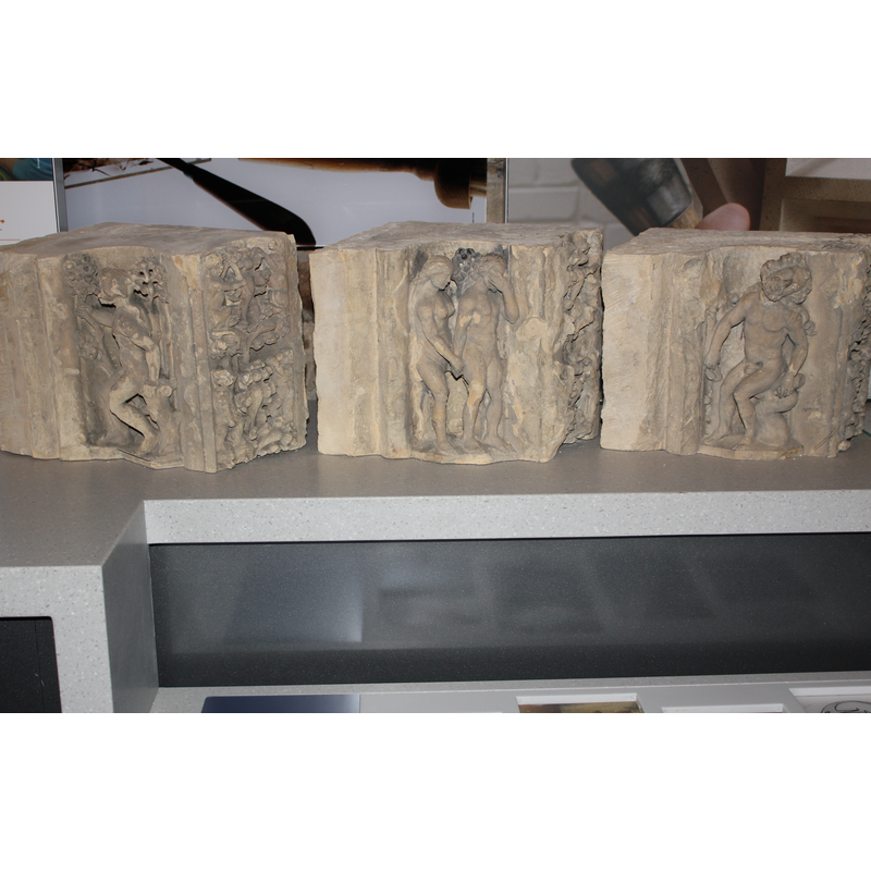 Minster museum: carved pieces from the building