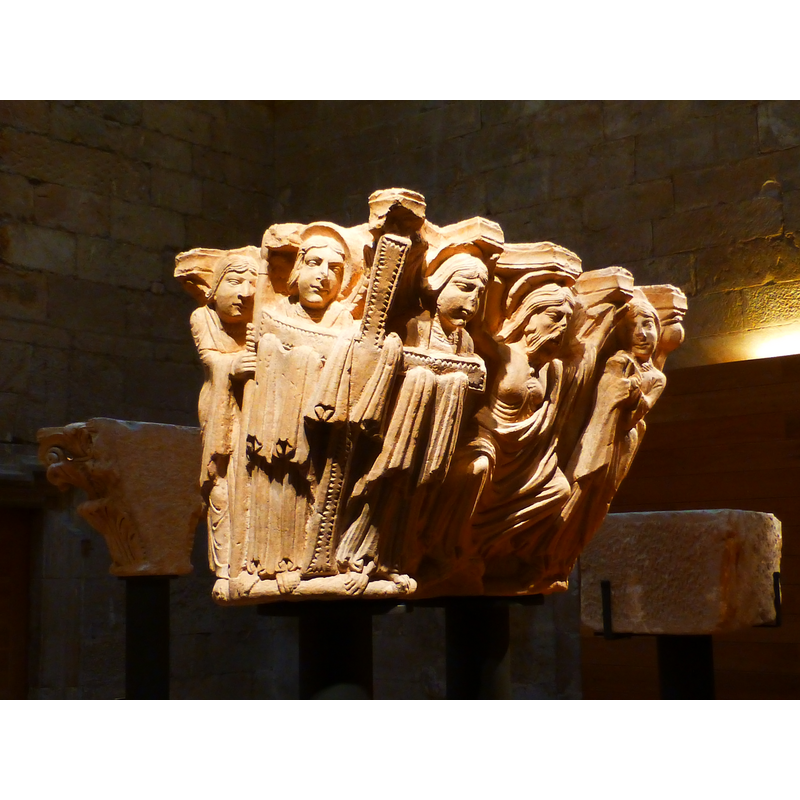 reproduction of a capital (Monastery museum)