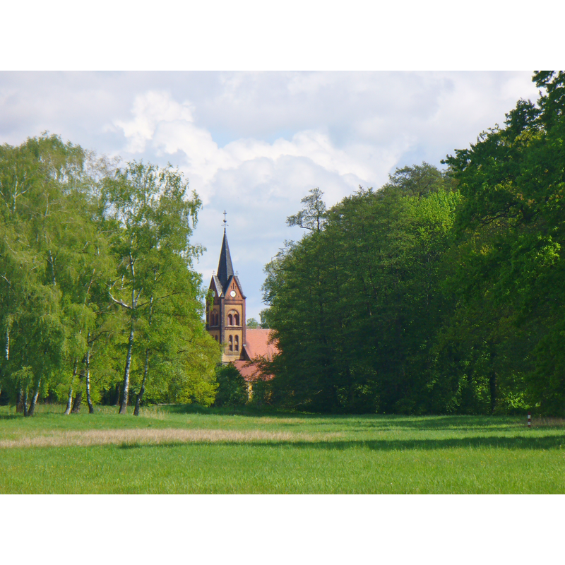 the church in the context of Naturpark Hoher Fläming