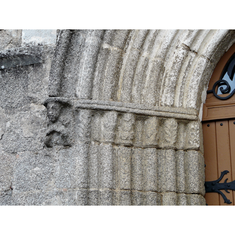 the capitals on the north side of the west portal