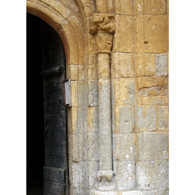the right-side column and capital