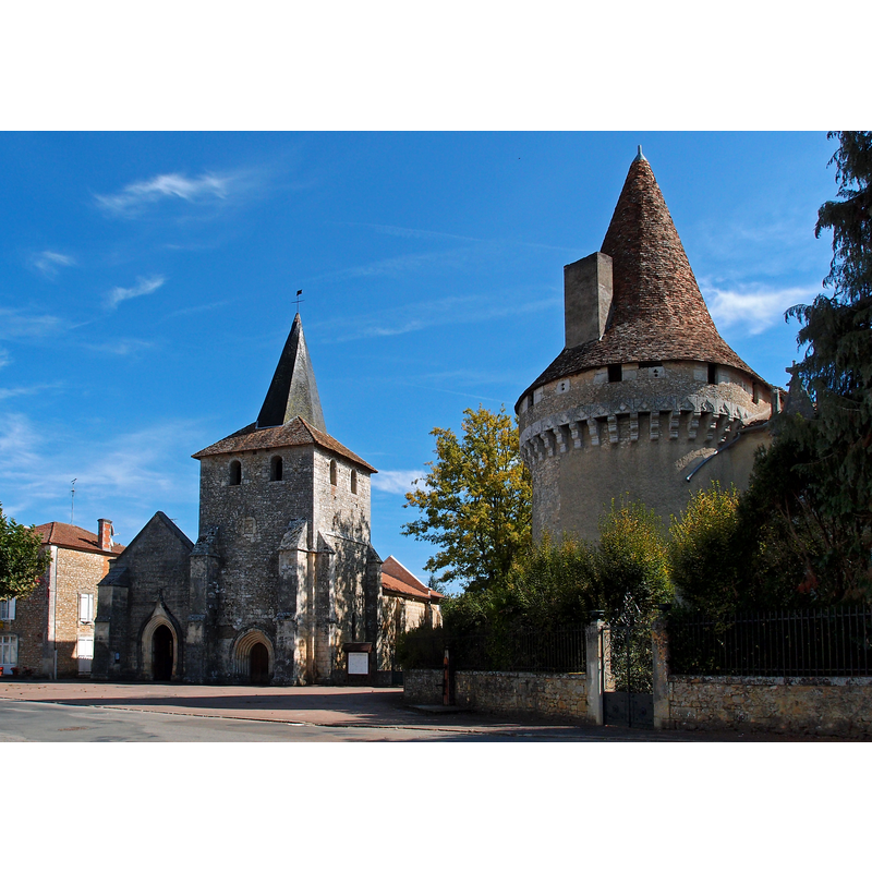 with the castle on the right