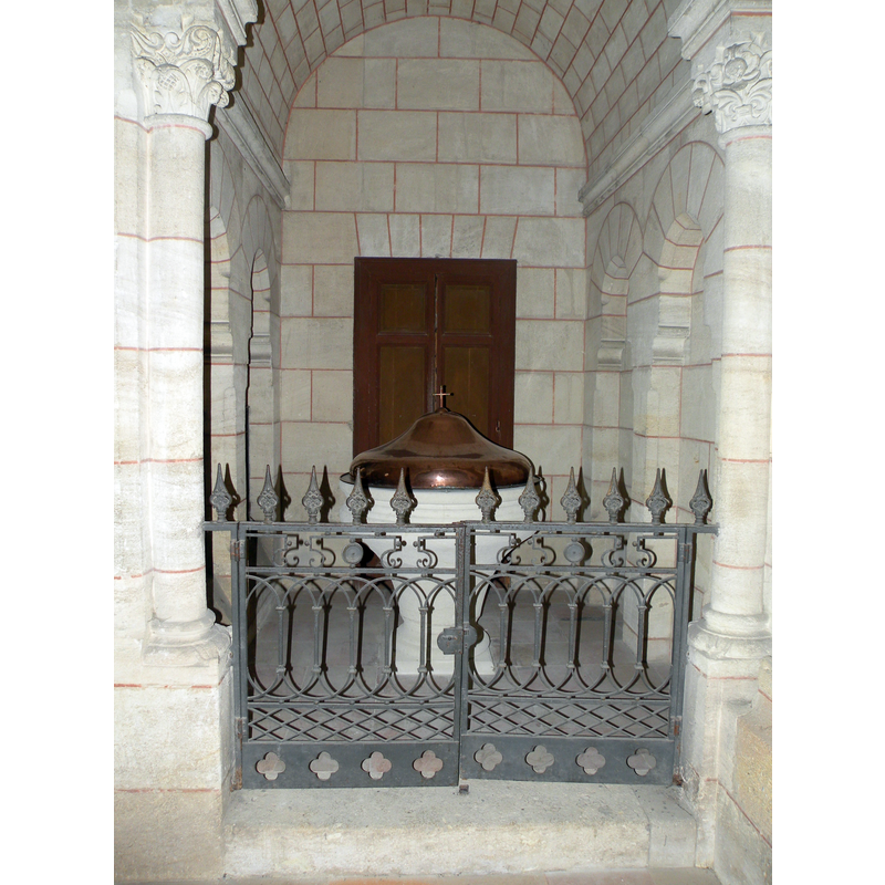inside the baptistery chapel