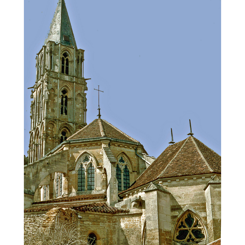 the Gothic church that replaced the original 11thC church destroyed by the Protestants in the 16thC