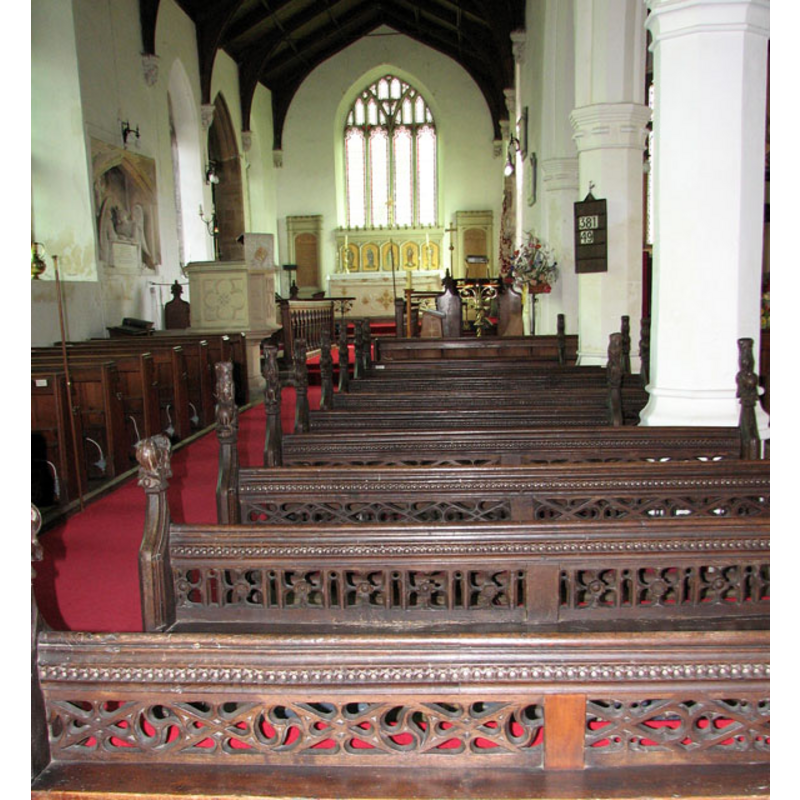 the font is visible on the left (north) side