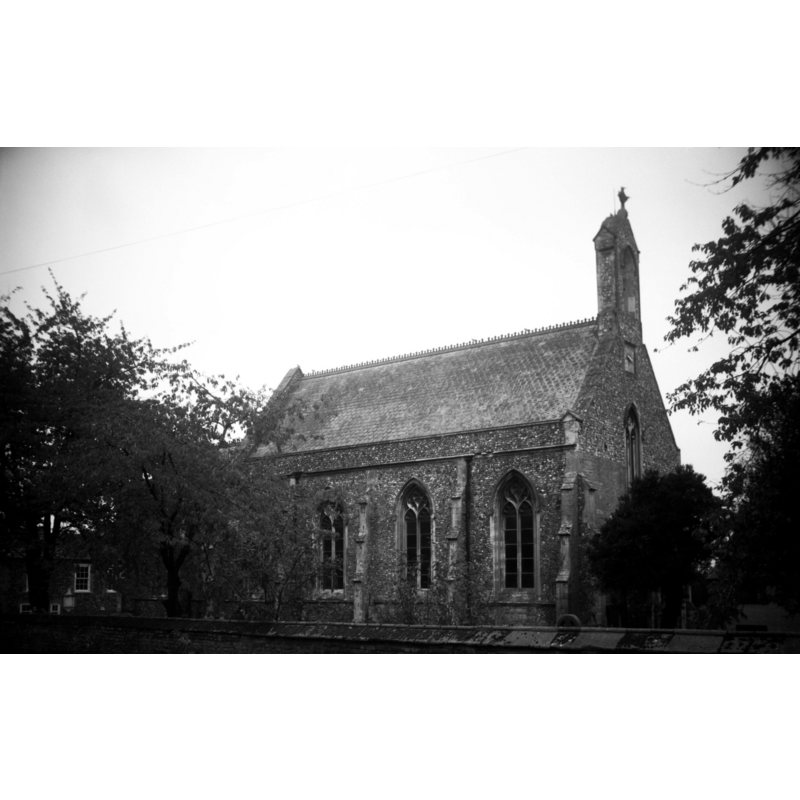 Photo caption: "Much renovated and rebuilt in 1848 by Donthorne. The original chancel taken down in 17c."