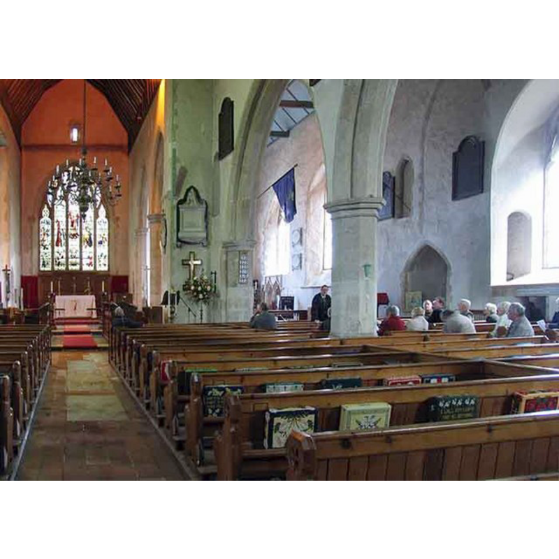 showing both the nave (left) and the north aisle (right)